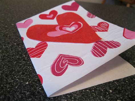 Be Mine Valentine Tissue Paper Card Tutorial Peek A Boo Pages