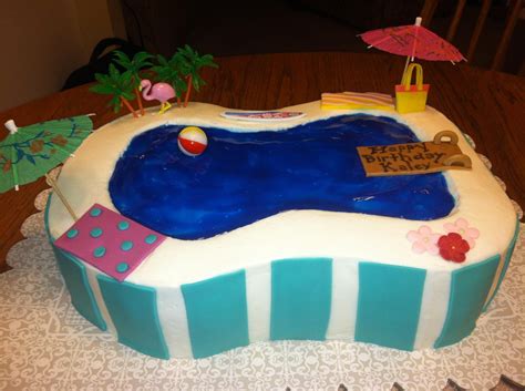 Swimming Pool Cake Swimming Pool Cake Swimming Pools 9th Birthday Birthday Cakes Cakes By