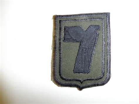 B2112 Rvn Vietnam Army 7th Infantry Division Patch Subdued Ir8c 1200