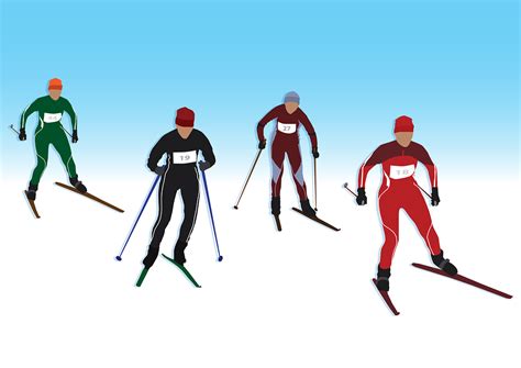Langlauf Skifahren Sport Kostenlose Vektorgrafik Auf Pixabay