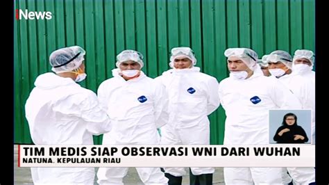 Berpakaian Lengkap Tim Medis Siap Observasi Wni Dari Wuhan Inews