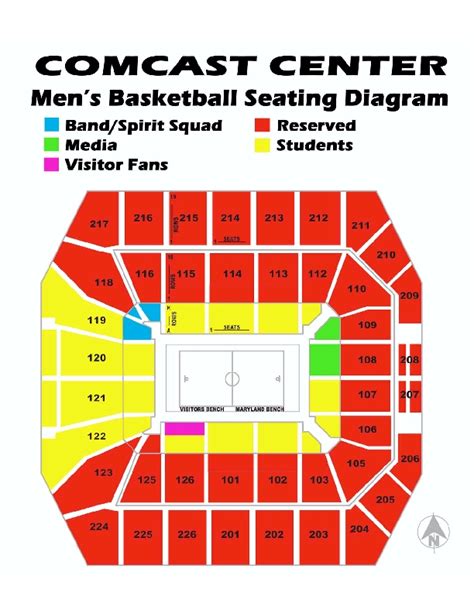 University Of Maryland Basketball Seating Chart
