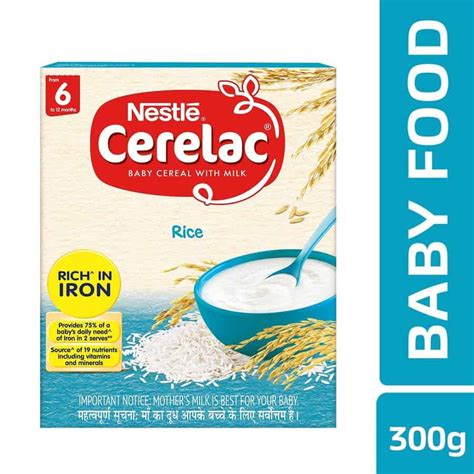 Buy Nestle Cerelac Fortified Baby Cereal With Milk Rice Bib Pack From