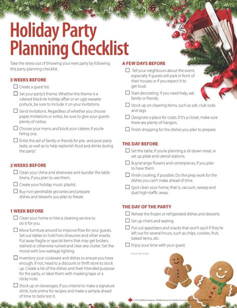 Start Your Holiday Planning Party Planning Checklist Holiday Party