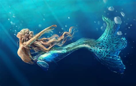 1920x1080 underwater luminos mermaid sea vara water fantasy girl summer siren