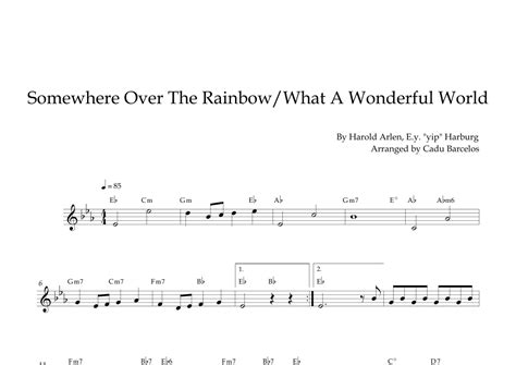 Somewhere Over The Rainbowwhat A Wonderful World Arr Cadu Barcelos