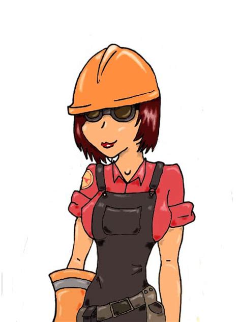 Female Engineer Team Fortress By Cherrysquirrel On Deviantart