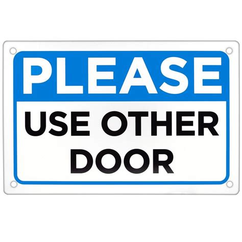 Please Use Other Door Sign X Isgn