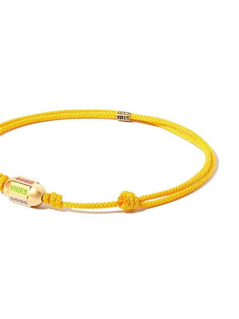 Luis Morais 14kt Yellow Gold Good Vibes Bracelet Farfetch