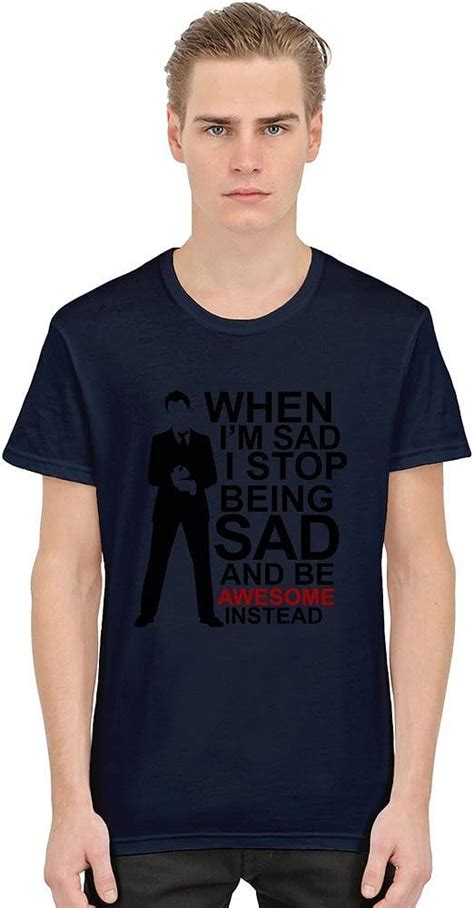 when i m sad i stop being sad be awesome instead mens gildan t shirt 3xl amazon ca clothing