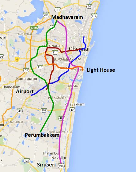 Chennai Metros Phase 2 To Connect Siruseri The Metro Rail Guy