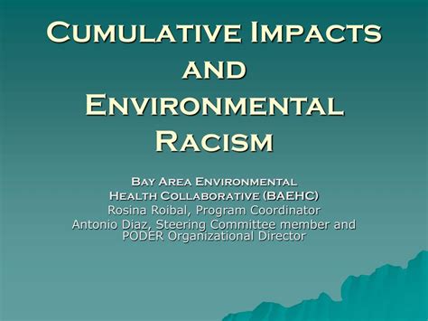 ppt cumulative impacts and environmental racism powerpoint presentation id 6878329
