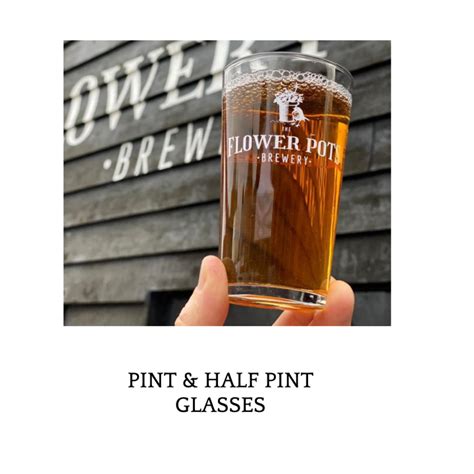 Pick And Mix Pint And Half Pint Glass Flowerpots Inn And Brewery