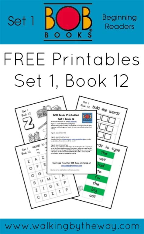 Free Bob Book Printables For Set 1 Book 12 From Walking By The Way