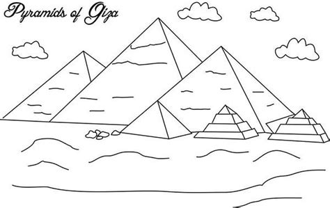 Pyramid Of Giza Coloring Page Pyramid Of Giza Coloring Page Coloring Sky