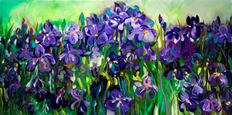 Purple Iris Abstract 36 By Marcia Baldwin From Florals