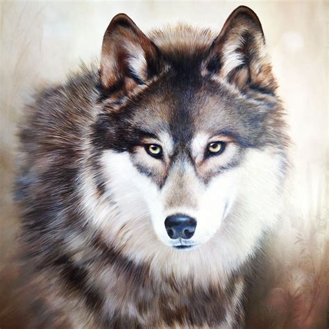 Portrait Of A Wolf Erin Gregory Caribbean Art Art Masters Funky Art