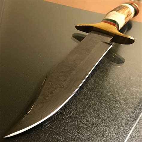 Handmade Damascus Combat Bowie Knife