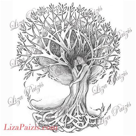 Tree Of Love Tattoo Design Original Romantic Tree Drawing Of Lovers