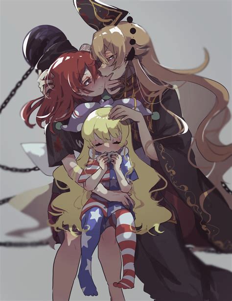 Clownpiece Junko And Hecatia Lapislazuli Touhou Drawn By Ayahi4