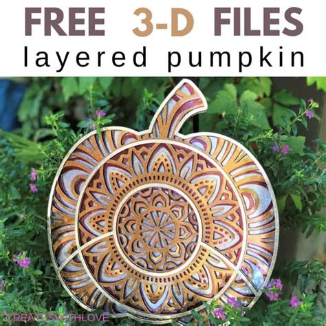Pumpkin Svg Easy 3d Layered Design Creates With Love