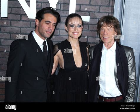 Bobby Cannavale Olivia Wilde And Mick Jagger Attending The Vinyl New