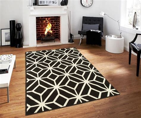 Black Moroccan Trellis 8x11 Area Rug Carpet Abstract Large