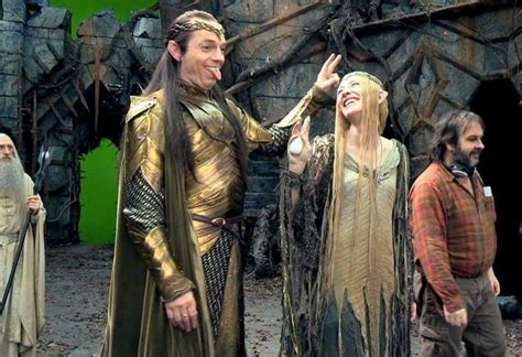 Elrond And Galadriel Tournage Film Seigneur Des Anneaux Film