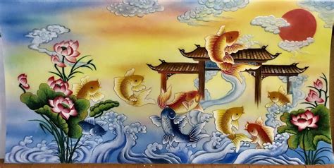 Trong phong thủy bức tranh cá chép vượt vũ môn hóa rồng mang rất nhiều ý nghĩa. TRANH ĐÁ QUÝ CÁ CHÉP VƯỢT VŨ MÔN PC0069 - Tranh Đá Quý Chí ...