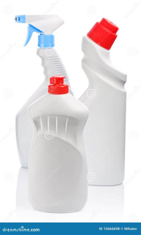 White Spray Bottles Stock Photo Image Of Common Sprayers 15666698