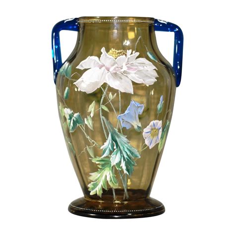 Large Moser Or Harrach Decorated Vase From Glasscollectordotnet On Ruby Lane