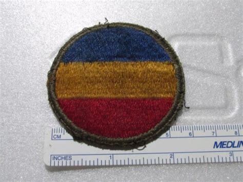 Ww2 Us Army Replacement Training School Command Patch Authentic Od