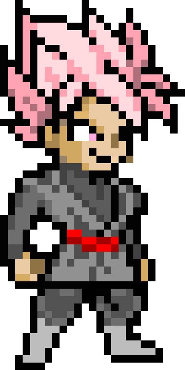 Ssjrose Goku Black Goku Ssj Rose Pixel Art Full Size Png Download