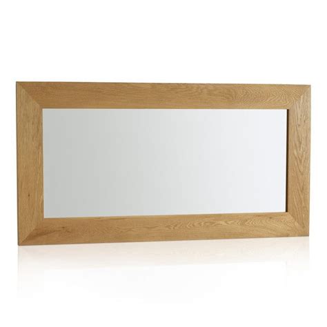 Contemporary Natural Solid Oak Wall Mirror By Oak Furniture Land