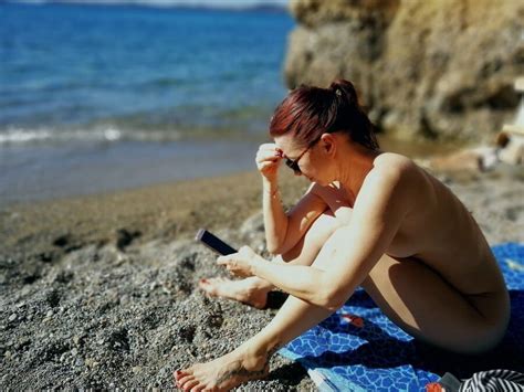 Greek Cuckold Slut Irina Nude Sunbathing Nudedworld
