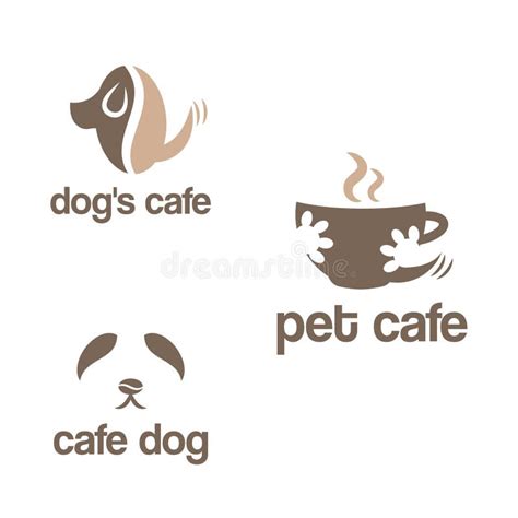 Set Of Abstract Template Logo Design For Pets Theme Stock Vector
