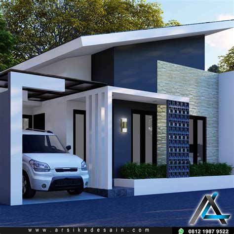 28 Desain Rumah Minimalis Modern Atap Pelana 2022