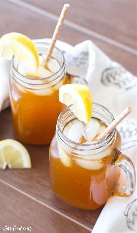Apricot Lemon Iced Tea Iced Tea Recipes Homemade Easy Homemade