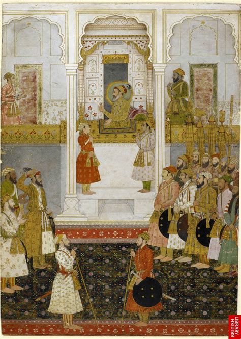 Prince Aurangzeb Reports To Emperor Shah Jahan Ruled 1627 58 Mughal