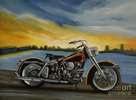 Harley Davidson Duo Glide Painting By Paul Meijering