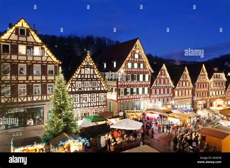 Christmas Market Calw Black Forest Baden Württemberg Germany Stock