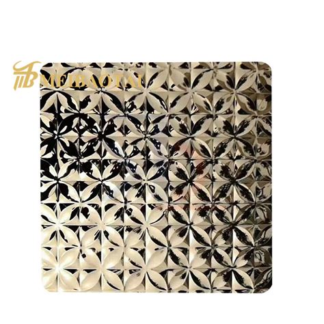 Decorative 3d Wall Panels Stamped Embossed Metal Sheet Decorative