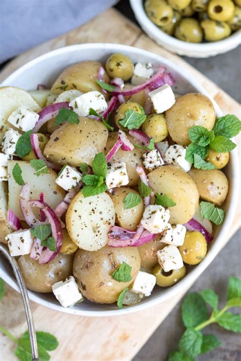 Greek Potato Salad Veggie Desserts