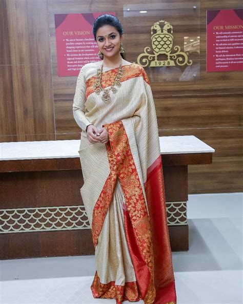 Keerthi Suresh Saree Designs Indian Fashion Saree Saree Blouse Designs