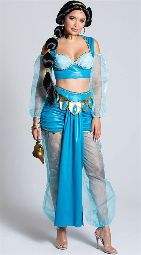 Desert Jewel Princess Costume Teal Arabian Princess Costume