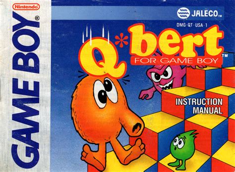 Qbert 1992 Game Boy Box Cover Art Mobygames
