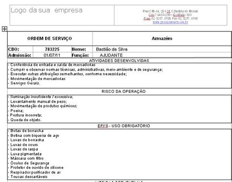 Técnico Segurança Do Trabalho E Ti Como Fazer Ordem De Serviço