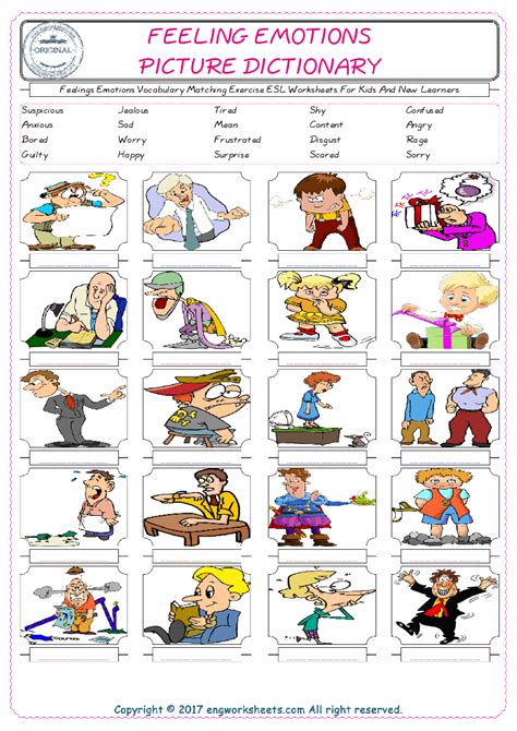 Lessons include an intro to colors, shapes, some early math. Free ESL Printable Feelings Emotions English Worksheets and Exercises For Kids