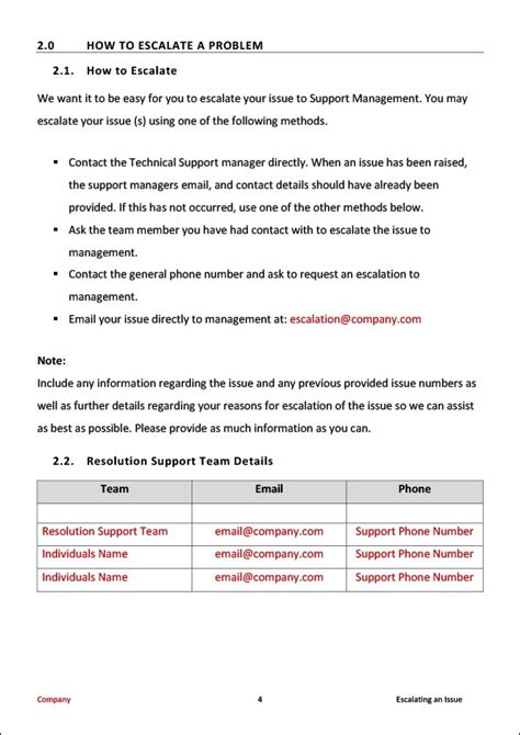 Customer Service Escalation Process Template How To Retain Customers