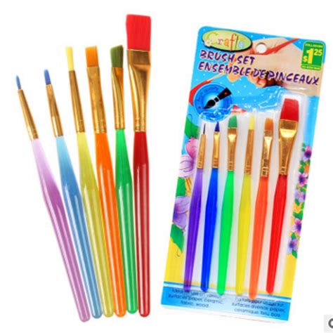 30pcslot Paint Brush Set New Nylon Handle Brush Kid Educational Craft